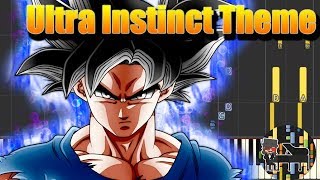 Dragon Ball Super  Ultra Instinct Theme Piano Tutorial Synthesia HD Cover [upl. by Yntruoc828]