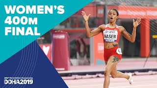 Womens 400m Final  World Athletics Championships [upl. by Raynah]