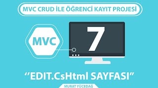 Mvc Entity Framework CRUD Ders 7 editCsHtml Sayfası [upl. by Redliw533]