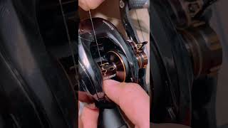 Spooling a Baitcaster shorts youtubeshorts youtubeviralshorts shortsvideoviral fishing [upl. by Garibold331]