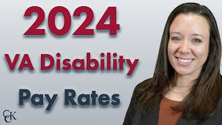 2024 VA Disability Pay Chart and Compensation Rates [upl. by Silvana686]