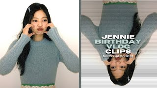 BLACKPINK  JENNIE Birthday Vlog twixtor clips for editing [upl. by Alleras]