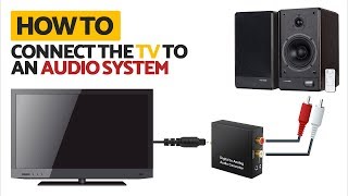 How to connect TV to RCA Audio System  Optical to RCA [upl. by Reace]