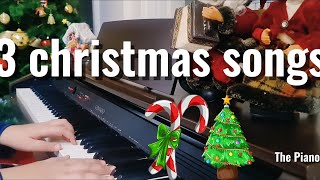 3 Christmas songs Piano performance by The Piano Man  🎄❄️ [upl. by Killie]