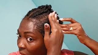 No Edges Super Defined Curls On Short Natural Hair  How to style Twa [upl. by Meyer]