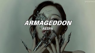 AESPA 에스파  quotArmageddonquot lyrics easy [upl. by Rephotsirhc]