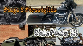 Harley Streetglide Stage 3 meets Indian Thunderstroke [upl. by Atreb]