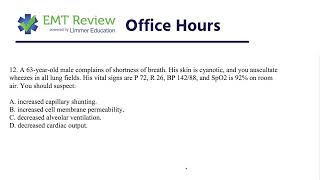 EMT Review Office Hours Three Different Scenarios [upl. by Beatrice920]