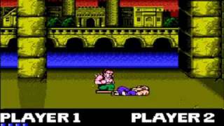 Double Dragon NES Versus Mode Match 1  10 [upl. by Laresa840]