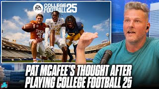 Pat McAfee Played College Football 25 amp Has Some Thoughts [upl. by Nahsez]