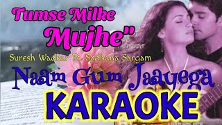 Tumse Milke Mujhe  Naam Gum Jaayega  KARAOKE  ShreeGamal [upl. by Ciardap234]