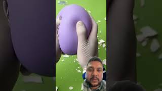 Balloon squeezed balloon satisfying satisfyingsqueezing oddlysatisfying squeeze balloon shorts [upl. by Siron]