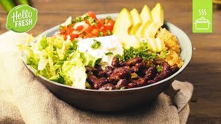 Burrito Bowl mit TomatenQuinoa und Avocadostreifen  Quinoa Rezepte [upl. by Darcey]