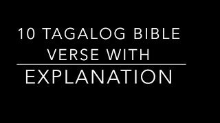 10 Bible Verses with explanation tagalog  tagalog Bible Verse about forgiveness [upl. by Moyra]