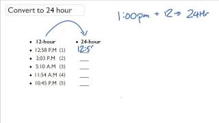 How to Convert 24 Hour Time to 12 Hour Time [upl. by Sihtam]