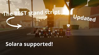 The BEST stand script solara supported Updated da hood 2024 [upl. by Erdnad979]