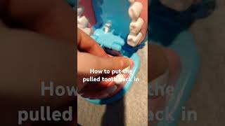 How to put Melisa and Dougs pulled tooth back in [upl. by Bekah]