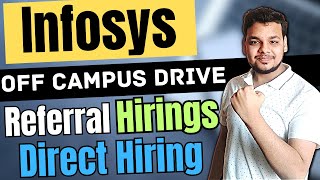 Infosys Hiring Freshers  OFF Campus Drive For 2024  2023  2022 Batch Hiring Latest 2024 Batch [upl. by Akselav]