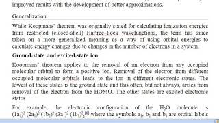 msc final paper ixb unit iv koopmans theorem 1 [upl. by Lamson]