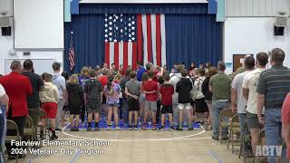 Fairview Elementary School 2024 Veterans Day Program [upl. by Tuorah]