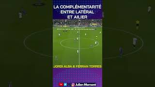 La complémentarité entre latéral et ailier  Jordi Alba et Ferran Torres [upl. by Albie]