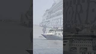 Huge Cruise Ship in Goa goa cruiseship cordelia travel abhinay [upl. by Nahtiek]