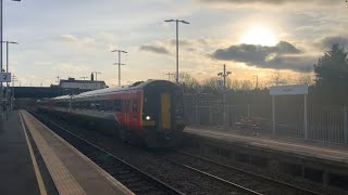 East Midlands Railway Regional Class 158770 and 158889 passing through Ilkeston Station 231223 [upl. by Zoubek]