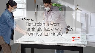 DIY with Formica Group How to Refurbish a Worn Laminate Table [upl. by Araes883]