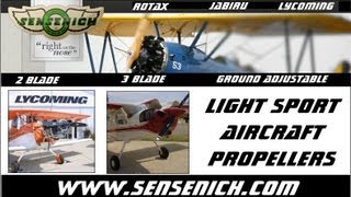 Sensenich Propellers Sensenich ground adjustable light sport aircraft propellers [upl. by Lorollas]