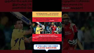 CSK செய்த சம்பவம்  CSK VS RCB 2008 IPL FIRST MATCH BETWEEN CSK AND RCB csk vs rcb 2024 [upl. by Ardna851]