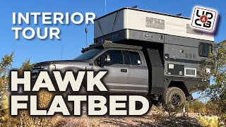 Four Wheel Campers  Hawk Flatbed  Interior Tour [upl. by Newra]