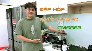 Máy pha cafe mini CM6863 tại nhà trong mùa dịch covid [upl. by Laine]