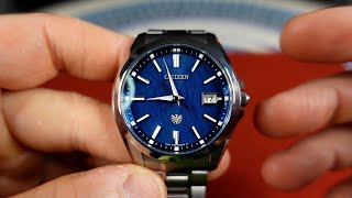 Titanium Timepiece Perfection Citizen AQ409156L Watch Review [upl. by Coyle]