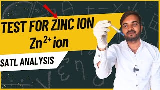 test for Zinc ion Zn2 salt analysis for class 11 and 12 chemistry a2zpractical991 [upl. by Sineray935]