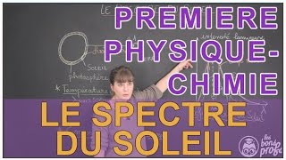 Le spectre du soleil  PhysiqueChimie  1ère S  Les Bons Profs [upl. by Asfah703]