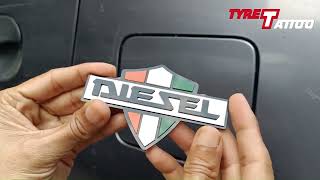 Flag Pattern Diesel Emblem Sticker [upl. by Sampson]