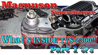 TVS2300 Magnuson Supercharger Disassembly Part 1 of 3 [upl. by Shir]