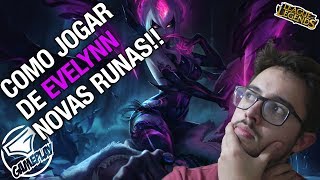 COMO JOGAR de EVELYNN NA JUNGLE com NOVAS RUNAS na S8 do LOL PT BR [upl. by Aizirk]