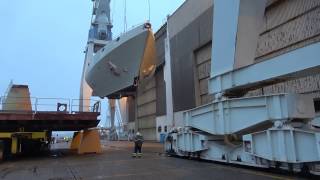 NAVANTIA Ferrol TimeLapse montaje Bloque PR01A BAM Furor para Armada Española [upl. by Lavine]