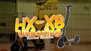 UNBOXING Scooter Eléctrico HX X8  EWheel Perú [upl. by Liahus]