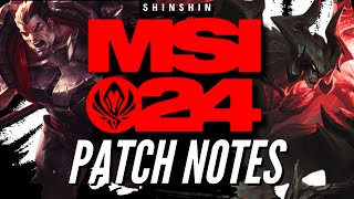 MSI PATCH IS HERE to ruin solo queue  League of Legends Patch Notes 148 Preview [upl. by Hortense]