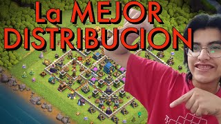 DISEÑO de ALDEA AYUNTAMIENTO 11 LA MEJOR DISTRIBUCION🤩 Clash of Clans [upl. by Lawler826]