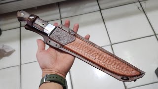 Golok Jagal 25cm bahan HSS eks Gergaji Batu MURAH Super Tajam [upl. by Naginarb]