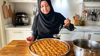 How to Make Baklava From Scratch Easy Turkish Walnut Baklava With Secrets You Cant Find [upl. by Randa]