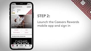 Caesars Rewards mobile app How To Claim Your Mobile Free Slot Play [upl. by Westphal]