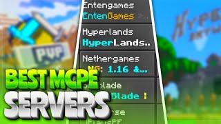 TOP 5 SERVERS in MCPE  Minecraft PE 116 SERVERS  BEST Minecraft Pocket Edition 116 Servers [upl. by Lellih]