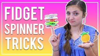 EASY FIDGET SPINNER TRICKS FOR BEGINNERS  Kamri Noel [upl. by Maffa591]