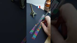 🇫🇷Eiffel Tower Fireworks Unveiled 🎆 art diy france scratchart [upl. by Hebel]