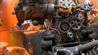 FT 110 Backhoe Injection Problems Its the pump Part 1 [upl. by Gibrian]