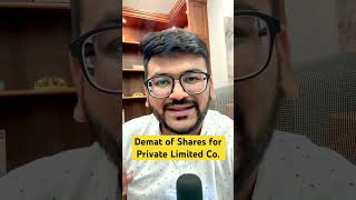 Dematerialisation of shares and securities of private limited Company [upl. by Ayres664]